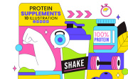 10 Protein Supplements Illustration