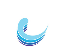 Sea wave logo ocean storm tide waves wavy river vector image