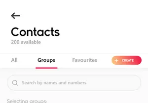 Contacts Messaging Chat application