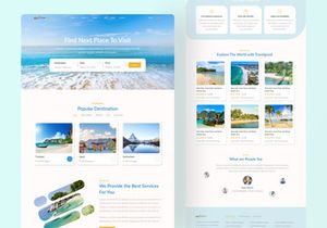 Travelgood - Travel Agency Website Landing Page Design