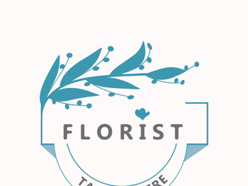 Florist logo beautiful floral leaf and flower vector art, icon graphic decoration business wedding template preview picture