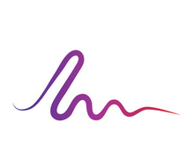 Sound waves vector illustration design template