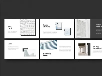 Dark Light Powerpoint Template