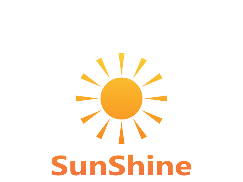 Sun logo design with a modern concept.