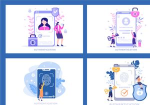 15 Authentication Security Flat Illustration