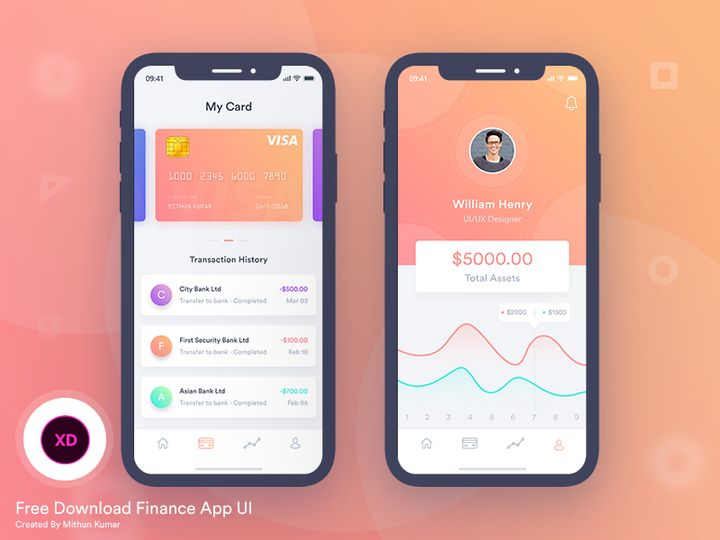 Finance Mobile App UI