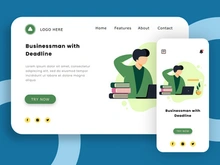 Businessman with Deadline concept