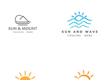 Creative and unique sun logo design.