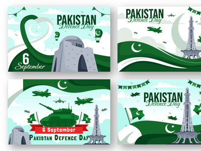 11 Pakistan Defence Day Illustration