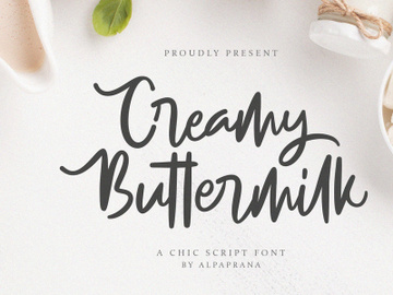 Creamy Buttermilk - Casual Handwritten Font preview picture