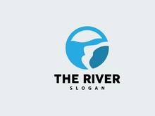 River Logo Design River Creek Vector