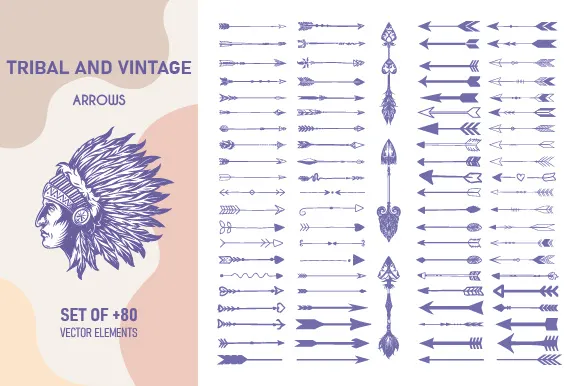 Bow, Archery Arrows Vintage Decoration