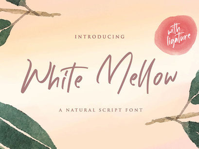 White Mellow - Handwritten Script Font