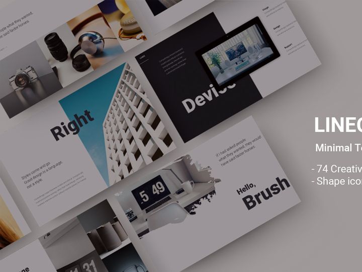 LINEO - Minimal Animated Google Slide Template