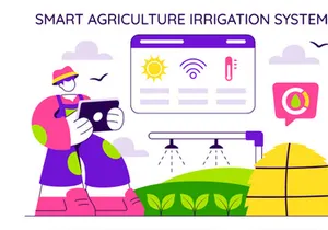10 Smart Agriculture Irrigation Systems Illustration