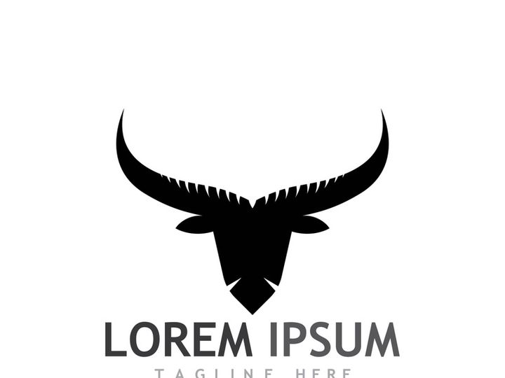 bull head horn logo
