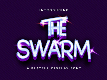 The Swarm - Playful Display Font