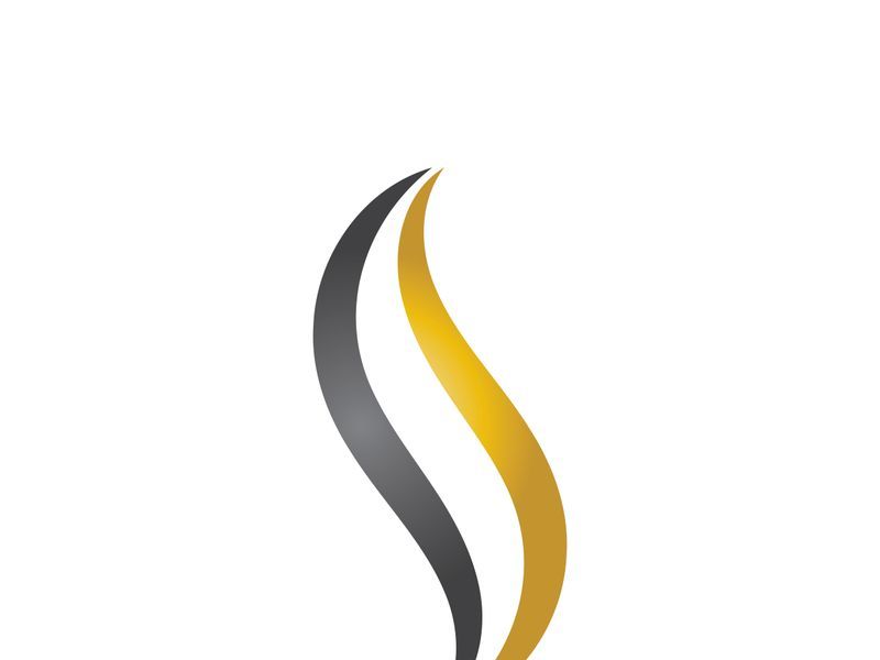 Elegant Wavy Hair Salon Logo Template