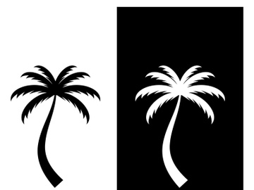 Palm tree summer logo design with creative ideas. preview picture