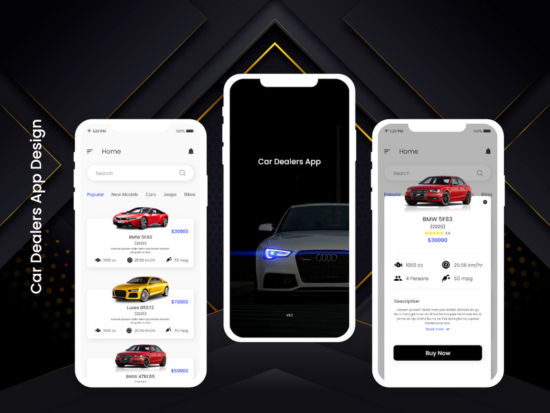 Car Dealer App Design