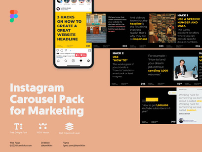 Instagram Carousel Pack for Marketing