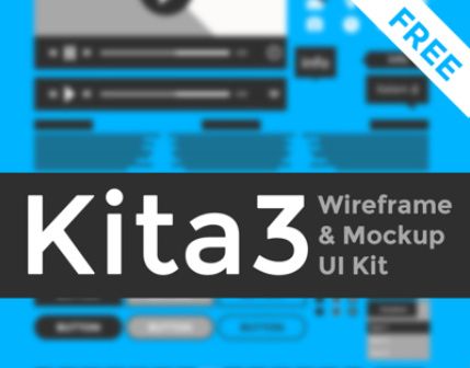 Kita3 : Wireframe & Mockup UI Kit