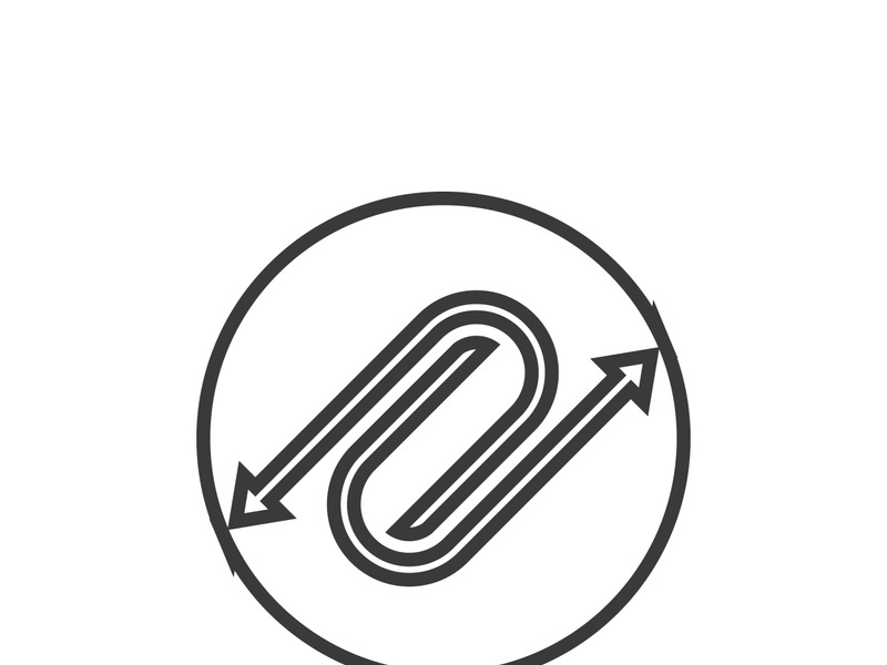 Way vector icon illustration design template