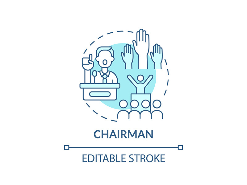Chairman concept icon
