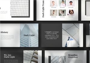 Dark Light Google Slide Template