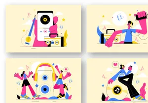 9 Music Entertainment Illustration