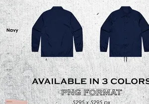 Coach Jacket Mockup (Free Transparent PNG)