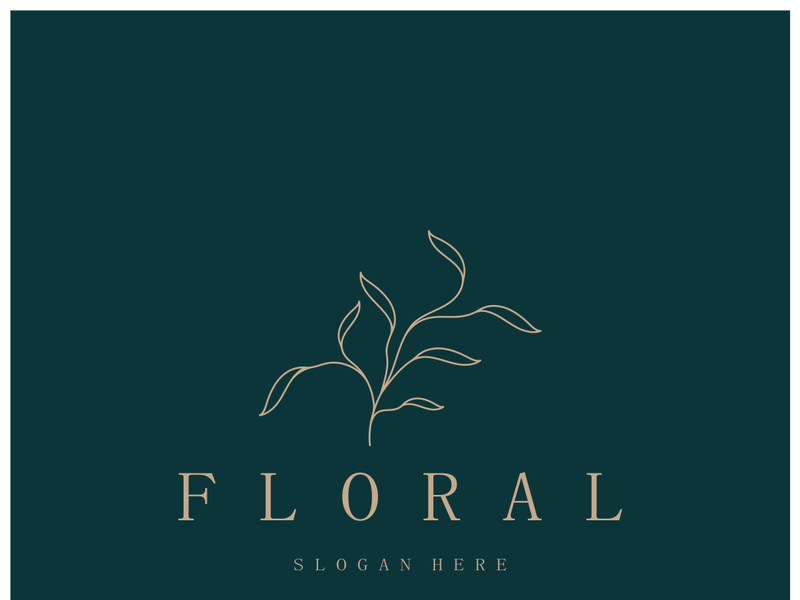 Elegant floral and leaf frame. Delicate botanical vector illustration for labels, spas, corporate identity, and wedding invitations