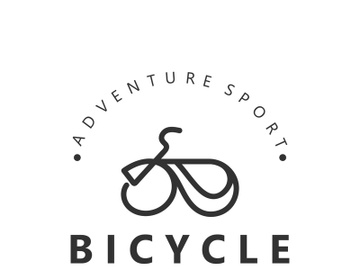 Bicycle icon template design inspiration. Bicycle store Quality symbol vector preview picture