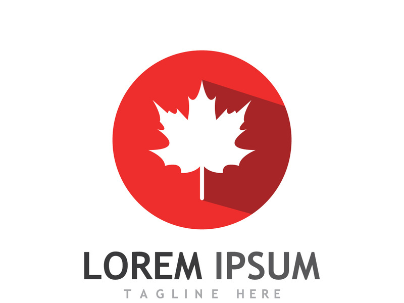 Canadian maple leaf logo design with a creative idea.