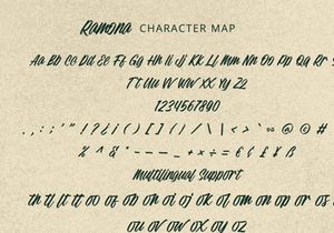 Ramona - Modern Script Font