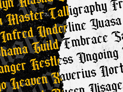 Wilson Wells - Blackletter Decorative Font