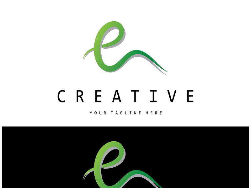 creative letter e logo design, for brand, startup, business, company, identity, application, vector