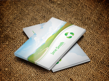 Ecology Business Card Template preview picture