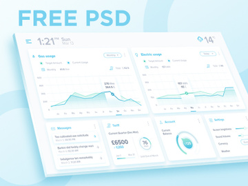Dashboard FREE PSD preview picture