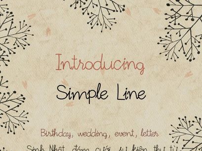 Simple Line – Hand Drawn Sketch Font