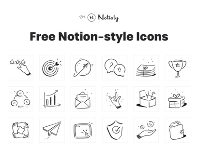 50 Free Notion-style icons