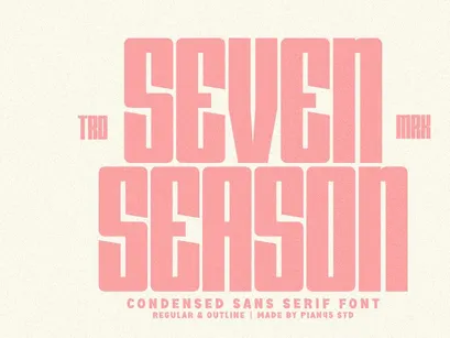 Seven Season - Condensed Sans Serif