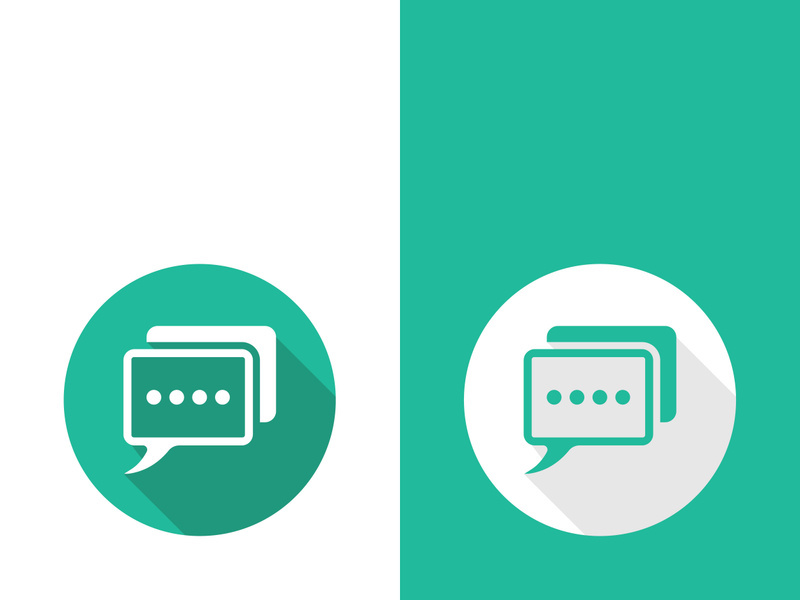 Speech bubble icon logo template vector illustration