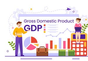 14 GDP or Gross Domestic Product Illustration