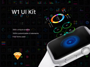 UI Kit for smart watch Apps preview picture