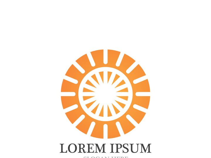 Sun  Logo and icon  Template design