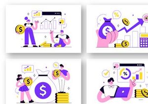 10 Revenue Vector Illustration