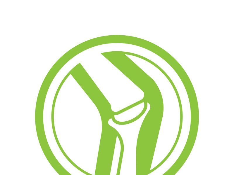 Joint bones vector logo design for orthopedic clinics and diagnostic centers