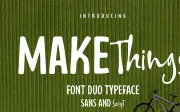 Make Things - Sans and Script Font Duo Typeface