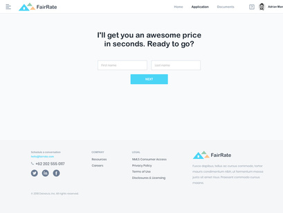 FairRate - Finance Web App UI Kit